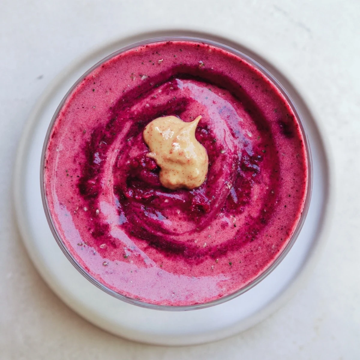 Enjoy a creamy, dairy-free Winter Harvest Paleo Smoothie, complete with spinach, ginger, and chia seeds.