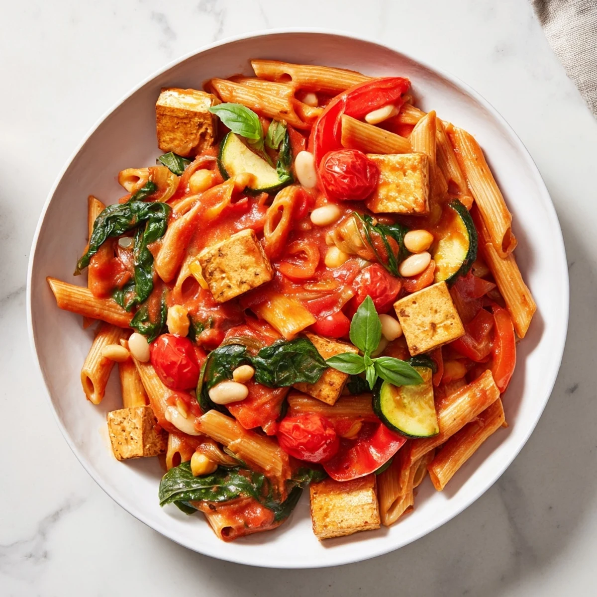 Imagine smelling the delicious aroma of this Holiday Market High Protein Pasta, ready for a warm meal.