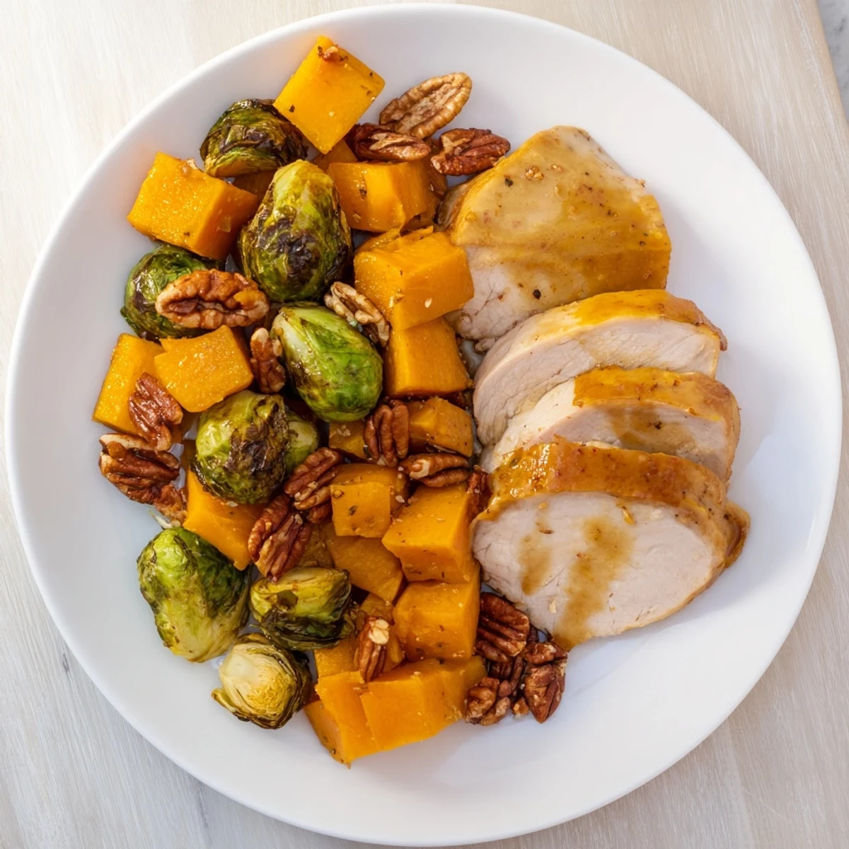 Savory Winter Harvest Low Fat Roast with carrots and potatoes, perfect for a family meal served hot.