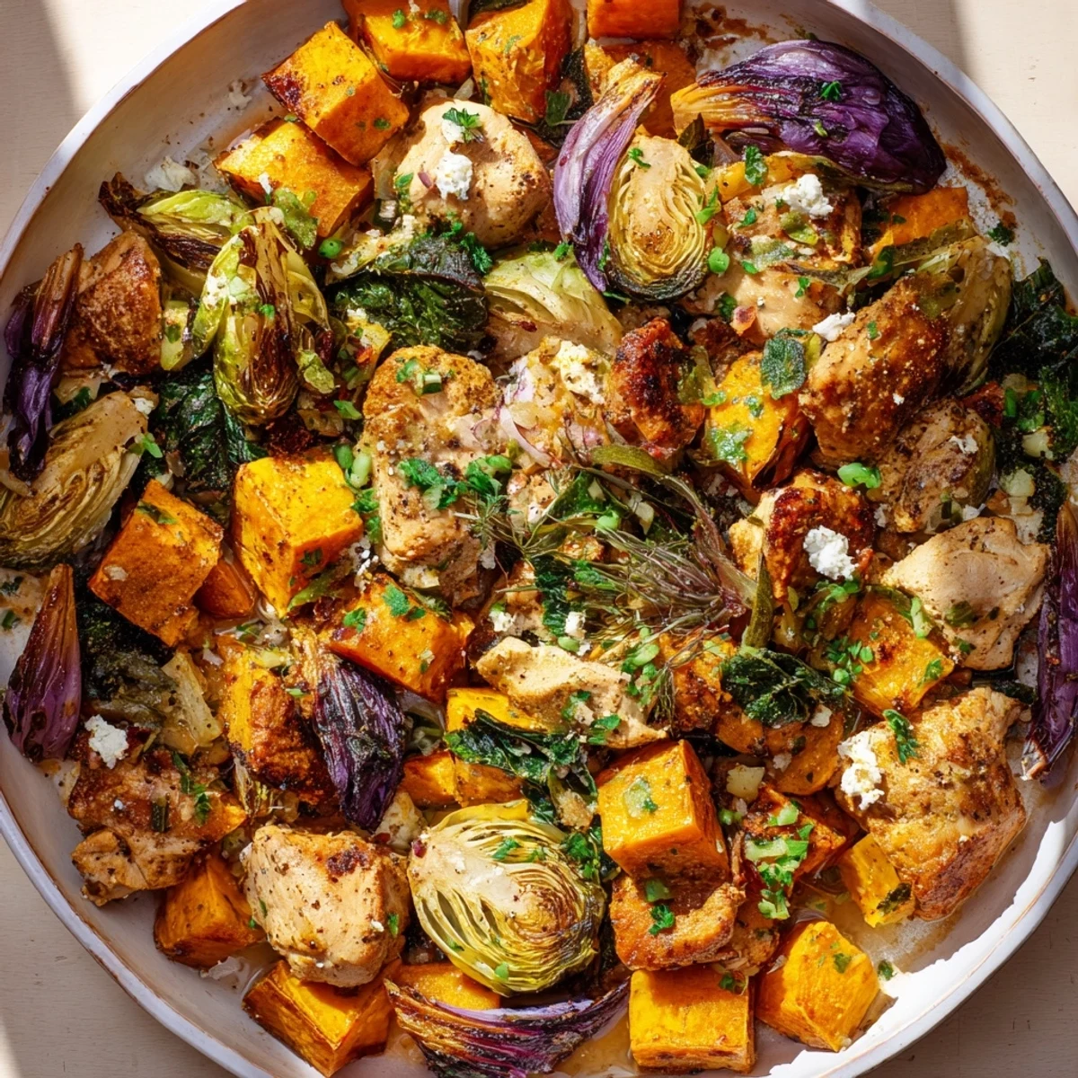 Enjoy a hearty, healthy dinner: this Winter Garden High Protein Skillet is full of fresh, flavorful ingredients.