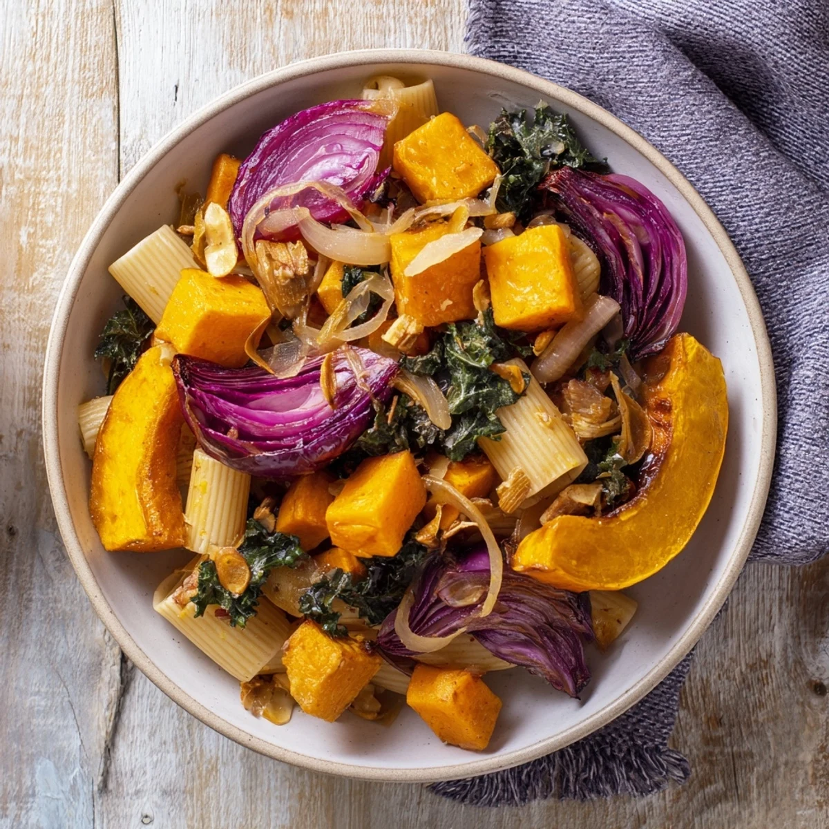 Enjoy a comforting bowl of delicious Winter Harvest Paleo Pasta with roasted root vegetables, a true paleo comfort.