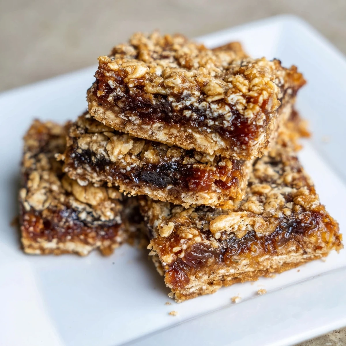 Fresh citrus brightens these Spiced Date Squares, showcasing a simple dessert with a textured crust.