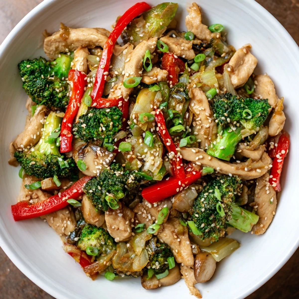 Fragrant Winter Harvest Low Carb Stir Fry, featuring crisp Brussels sprouts and savory chicken strips, is tempting.