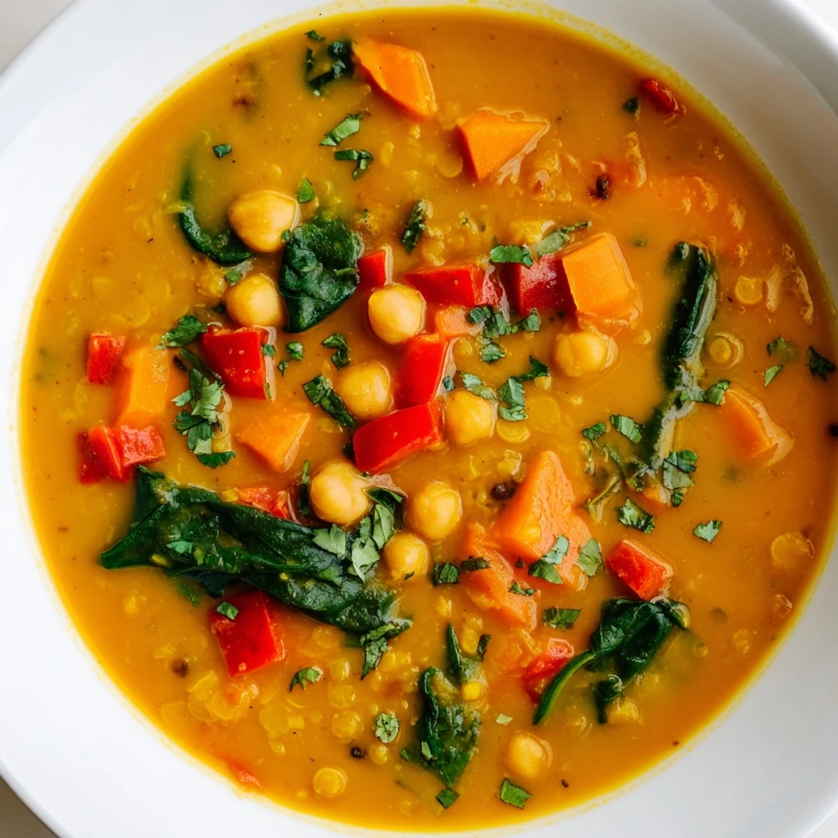 A close-up view of Solstice High Protein Curry with wilted spinach leaves, served alongside fluffy quinoa and a fresh lime wedge for squeezing.