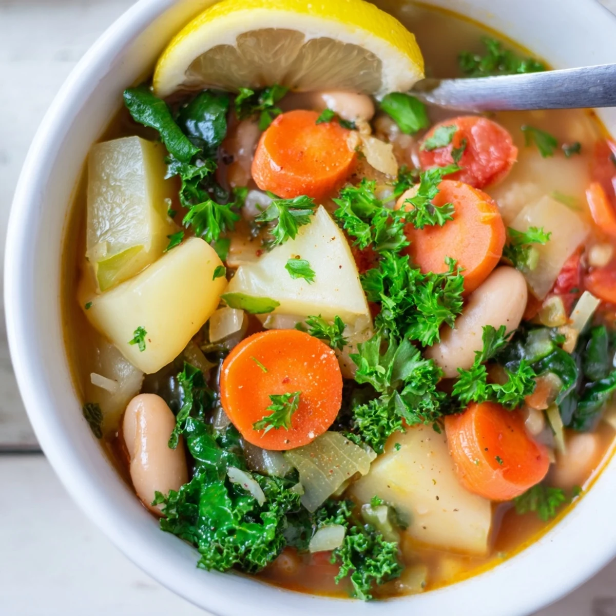 Bright, hearty Frosty Morning Low Fat Stew features tender carrots and potatoes, ideal for a healthy start.