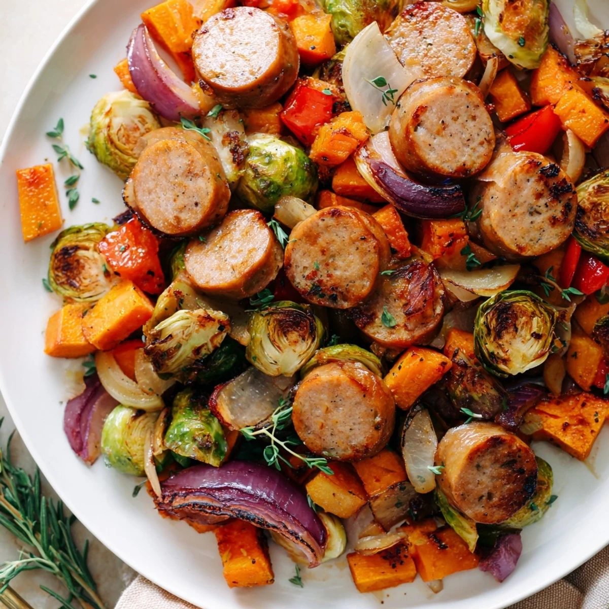 The Holiday Market Paleo Skillet sits steaming in a cast iron pan with spinach and apple pieces visible.  