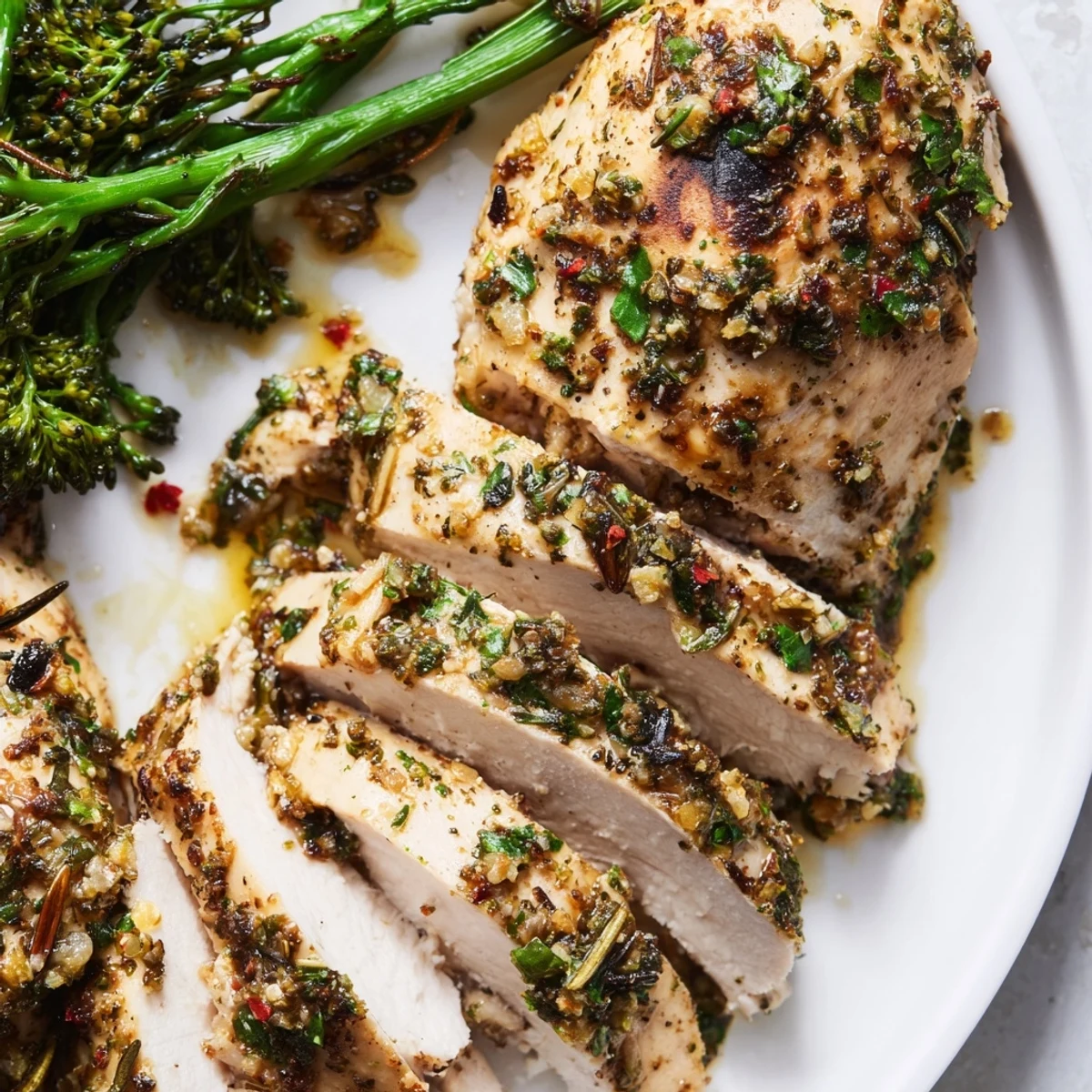 Garlic Herb Chicken with Broccolini