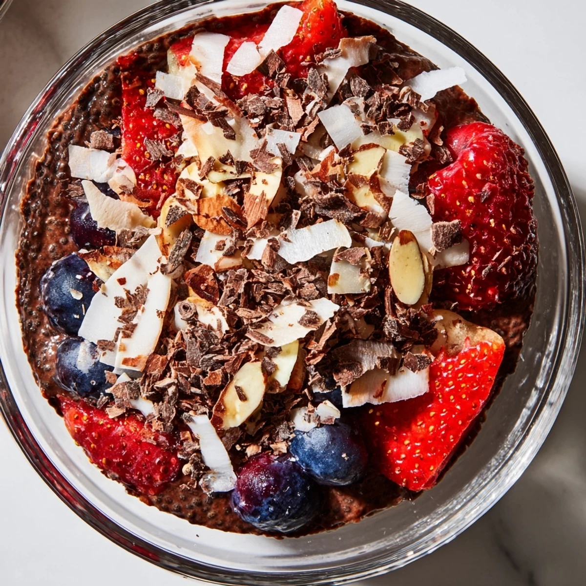 Chocolate Almond Coconut Chia Cream