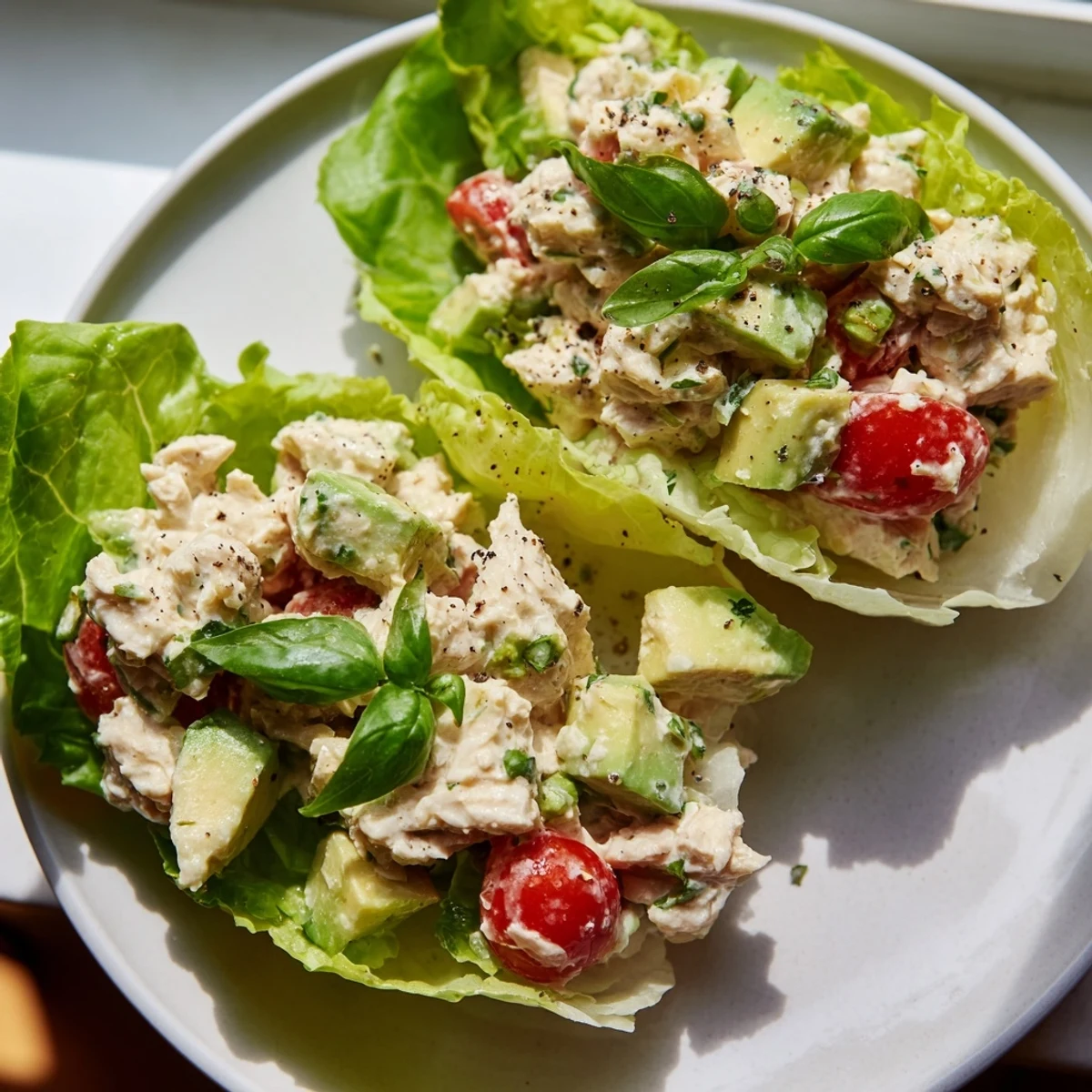 Avocado Basil Chicken Salad