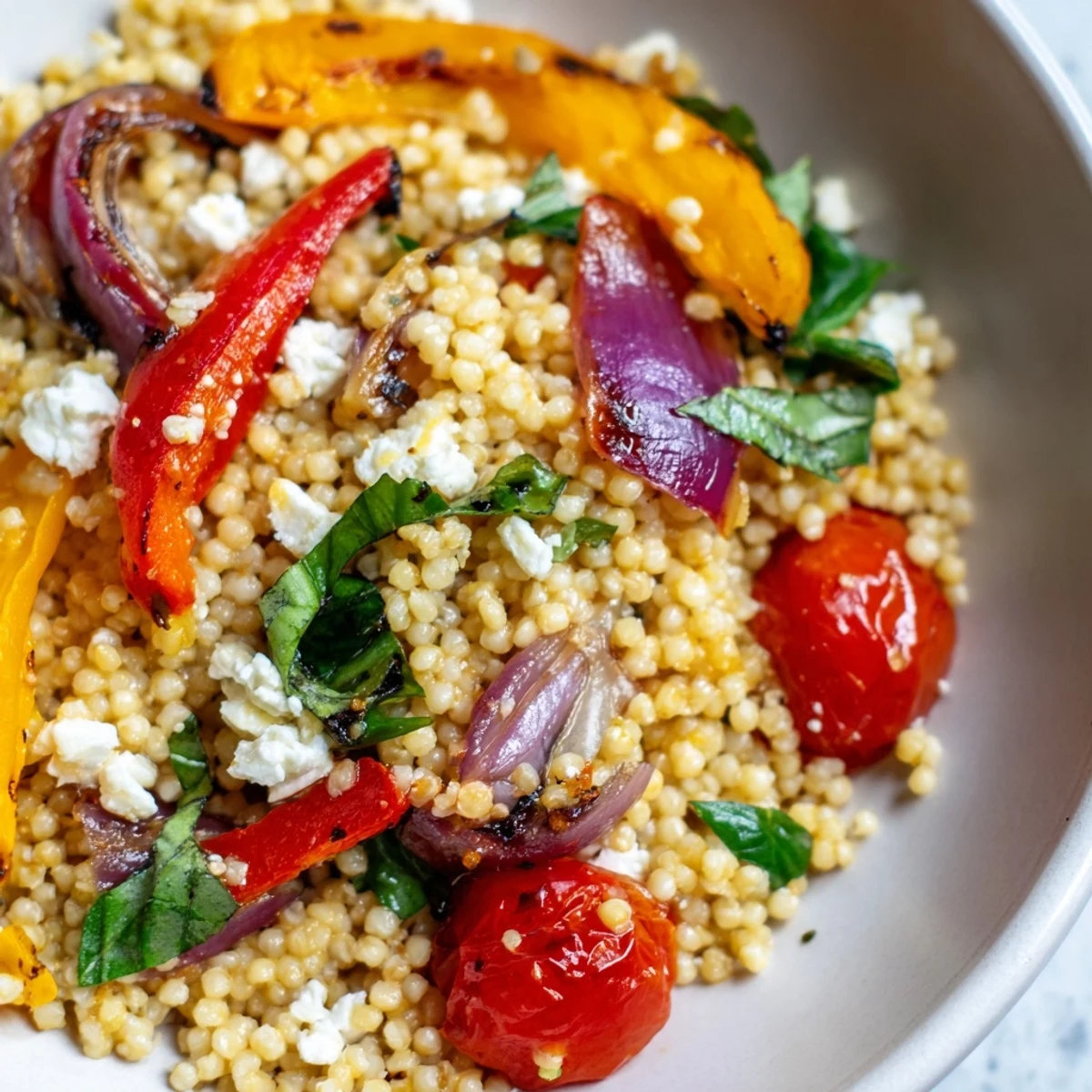 Warm Millet Roasted Pepper Salad
