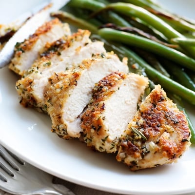 Garlic Herb Chicken With Green Beans