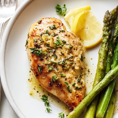 Garlic Herb Chicken with Asparagus